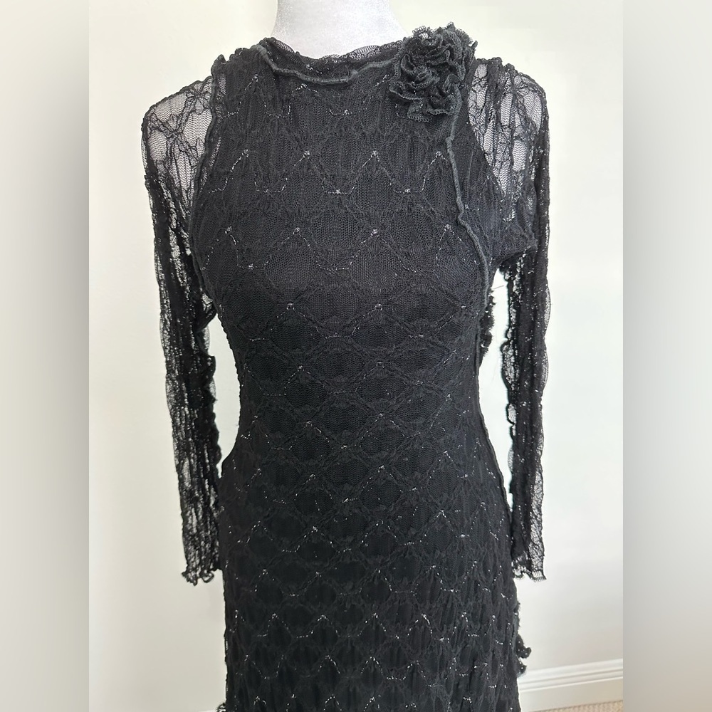 Custom Couture, unique design by Carrie-Me Couture Palm Beach, Black lace dress